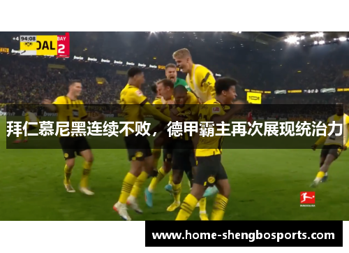 拜仁慕尼黑连续不败，德甲霸主再次展现统治力